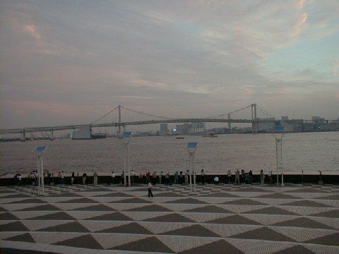 Rainbow Bridge from Harumi wharf, Photo By Ukaz