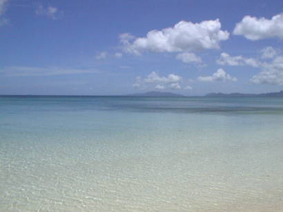 石垣島の青い海