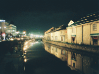 小樽運河夜景